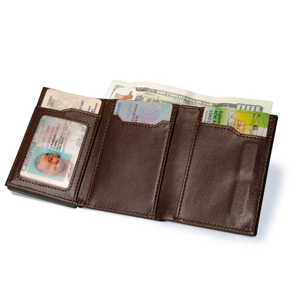 Socrates-Wallet Pop-up Wallet mit Scheinfach für modebewusste Herren.